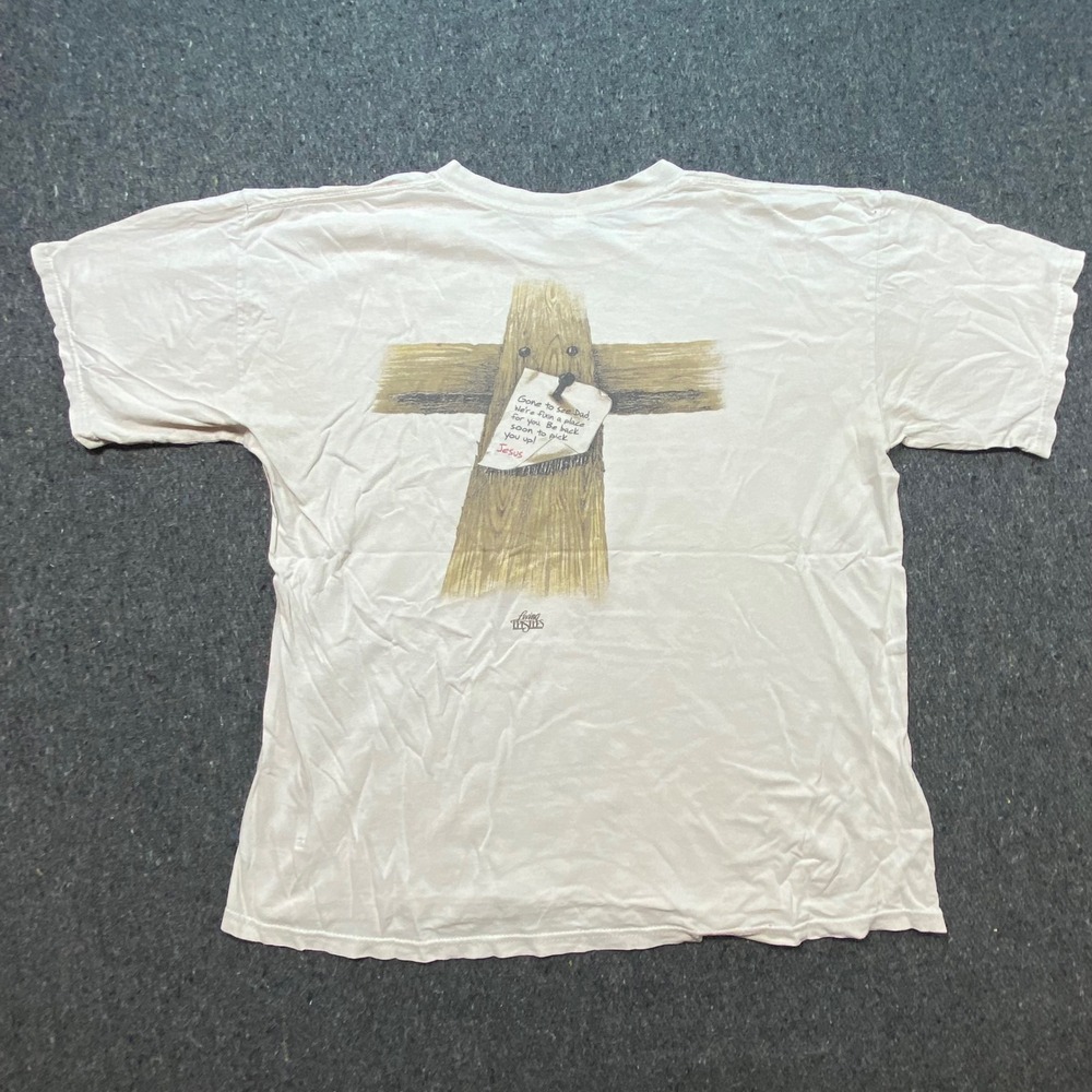 Gildan T Shirt XL Mens White Living Epistles Christian Jesus Graphic Vintage - Picture 6 of 10